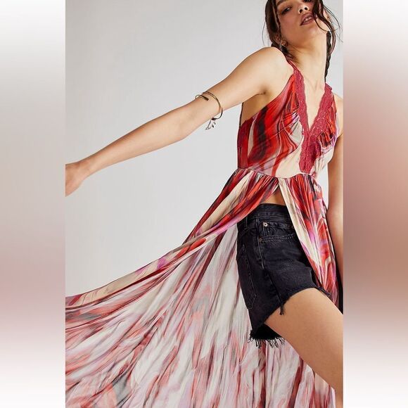 NEW Free People Siren Maxi Top Dress Adjustable Halter size S and L - Picture 7 of 9